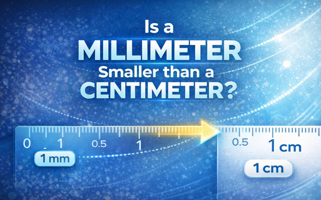 is a millimeter smaller than a centimeter