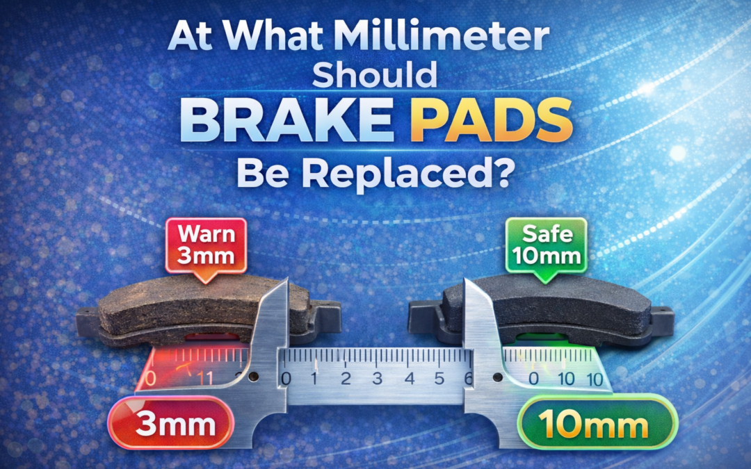 what millimeter should brake pads be replaced